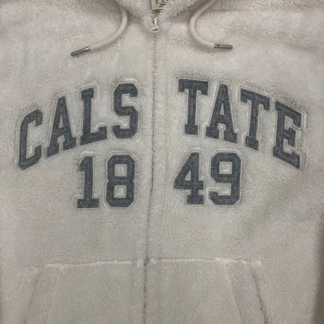 후아유 스펠아웃 빅로고 후리스 후드집업 상품이미지2