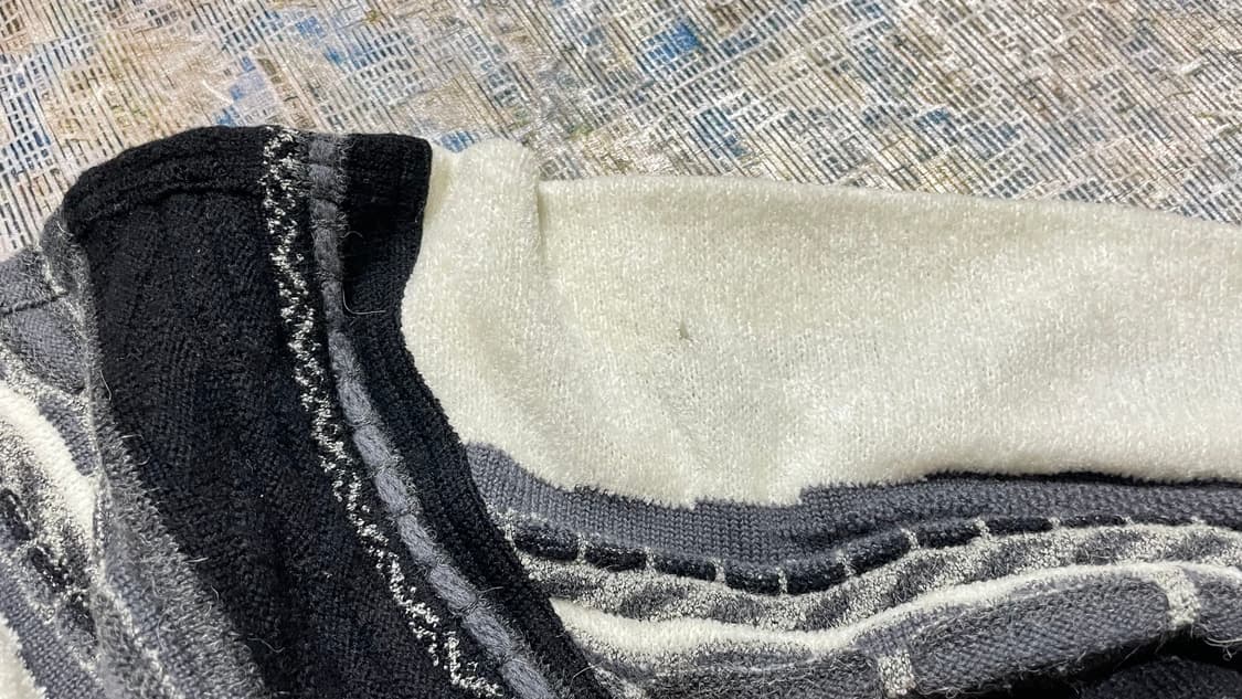 JPN 90s 일본 빈티지 하디에이미스 쿠지 스타일  케이블 니트 스웨터 상품이미지9