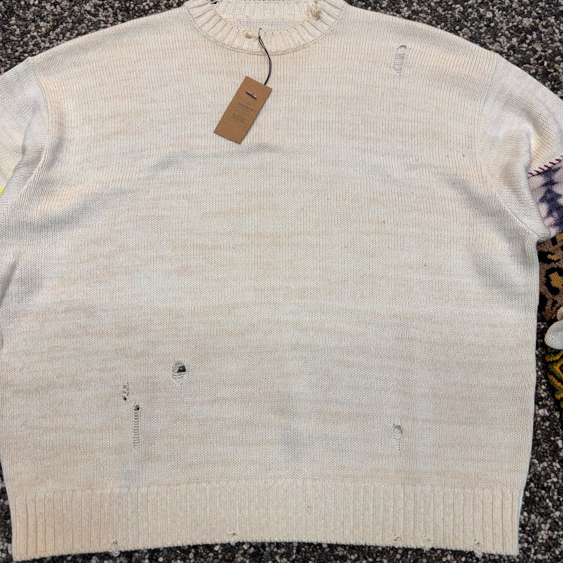 캐피탈 5G 히피 슬리브 코튼 니트 made in JAPAN (2XL)  상품이미지2