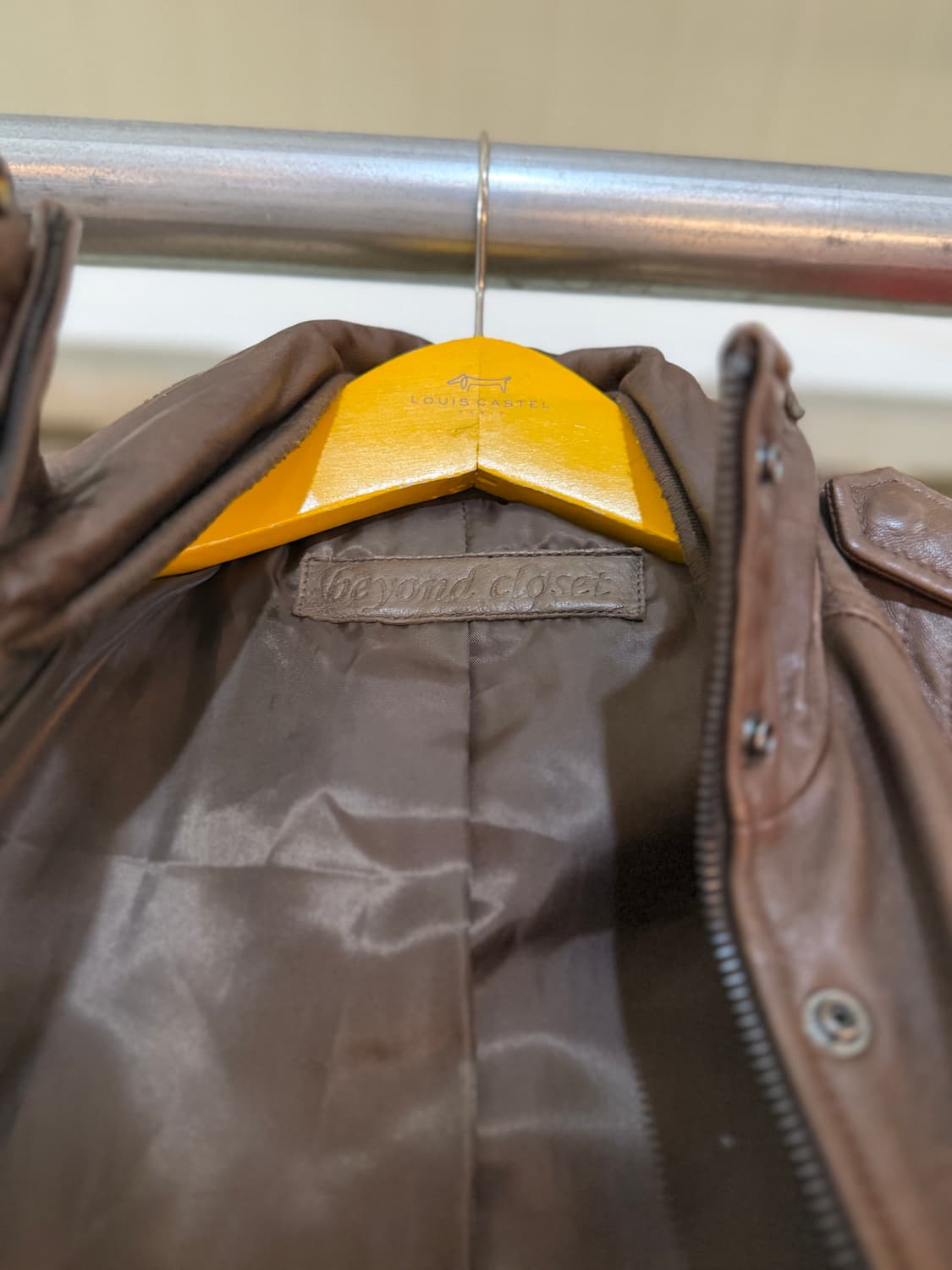 비욘드클로젯 여성 양가죽 자켓 브라운 상품이미지3