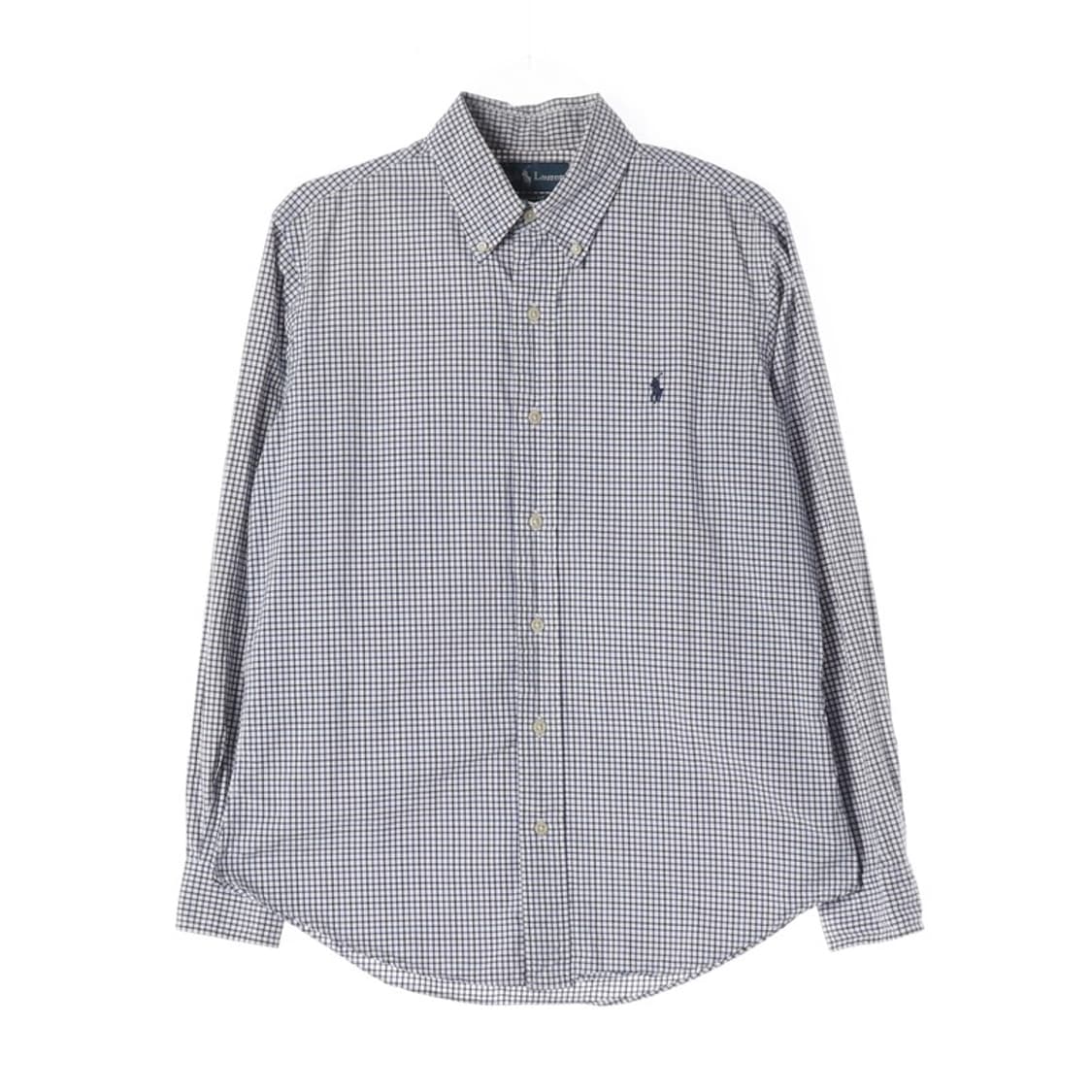 랄프로렌 커스텀핏 블루 체크 셔츠 M 상품이미지1