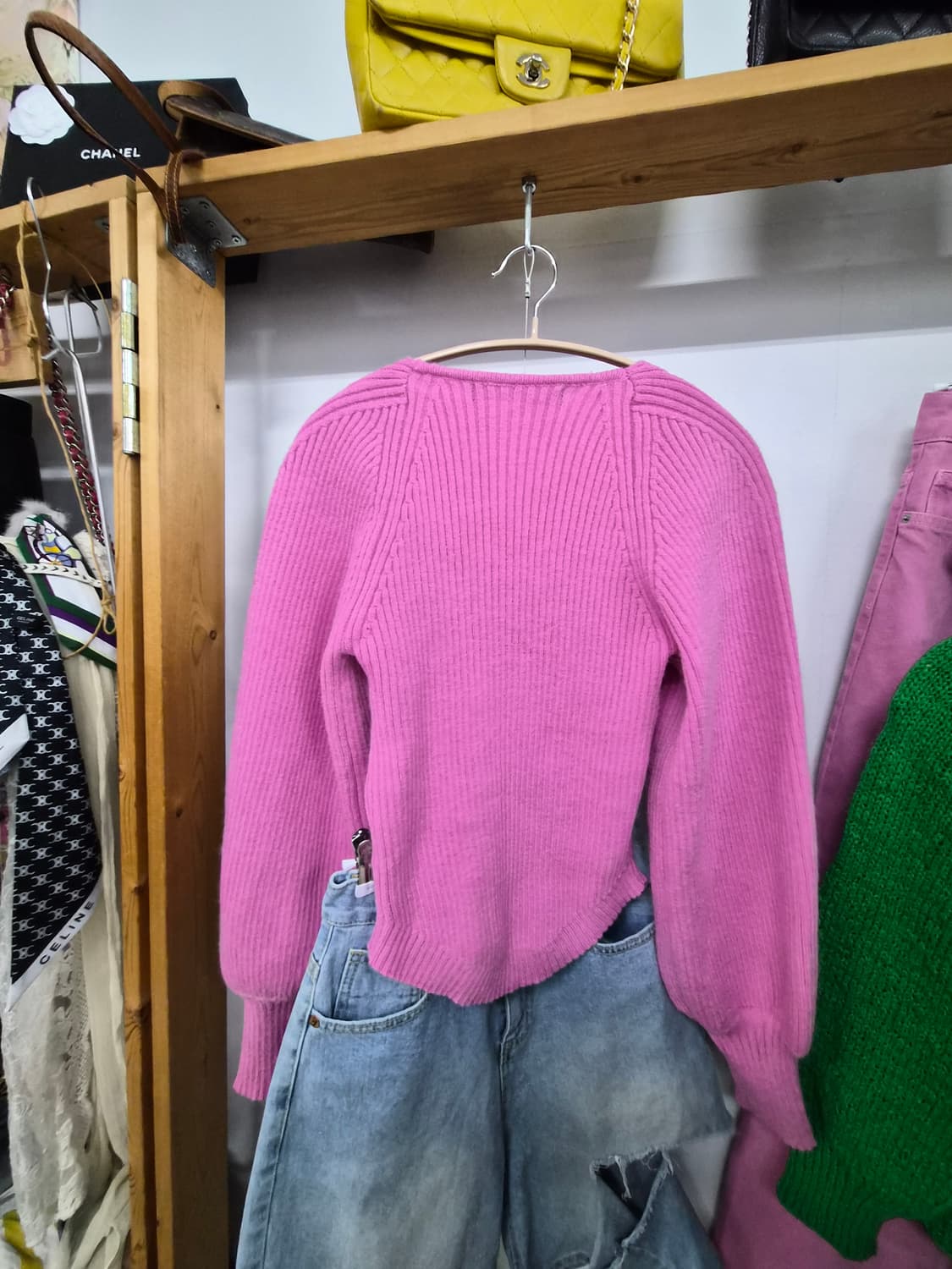 어반드레스 스퀘어라운드 핑크벌룬 골지니트 상품이미지8