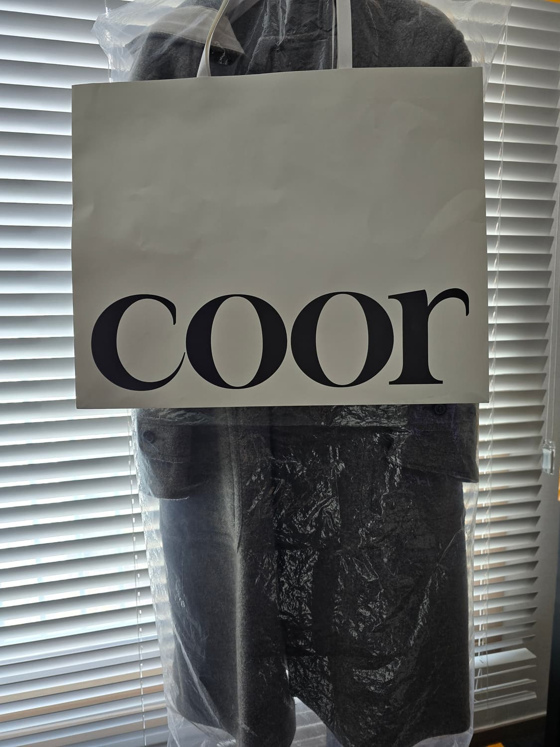 25FW 쿠어 더플코트 그레이멜란지 S (새상품) 상품이미지4