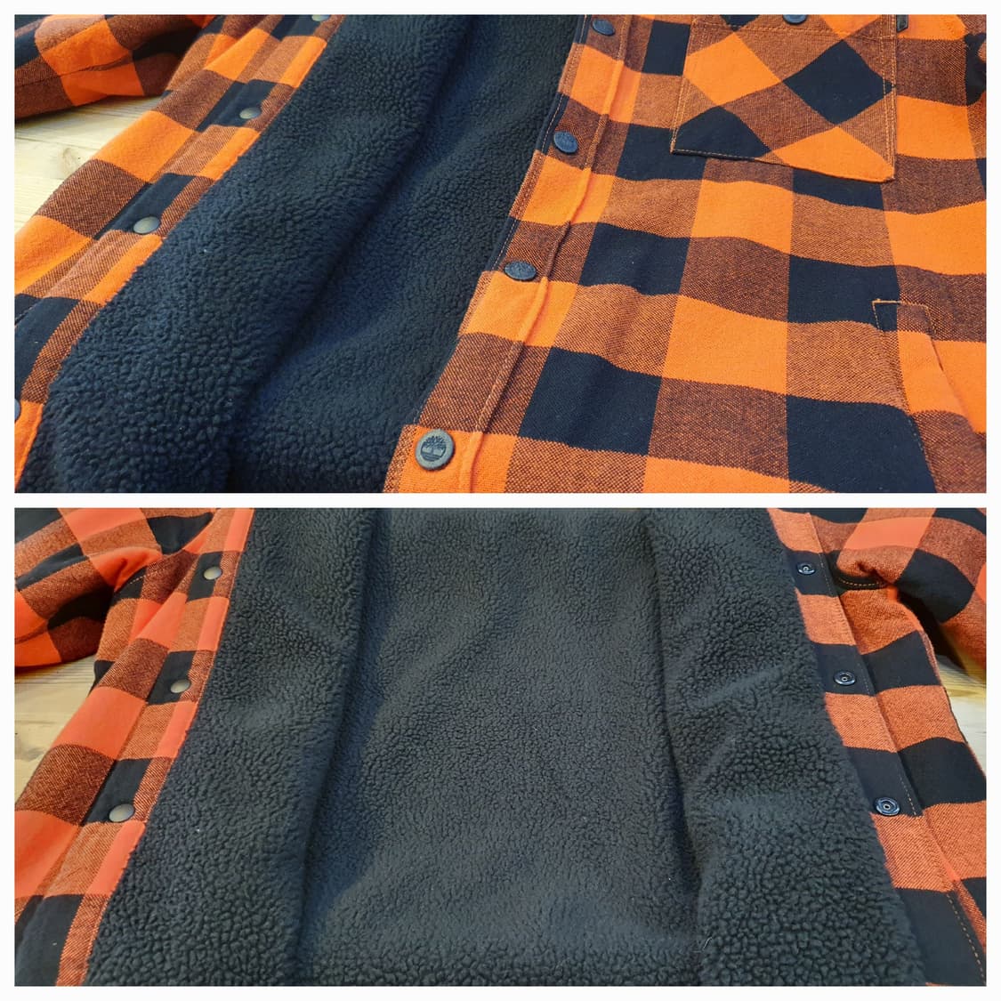 100.팀버랜드 양털 체크남방 상품이미지7