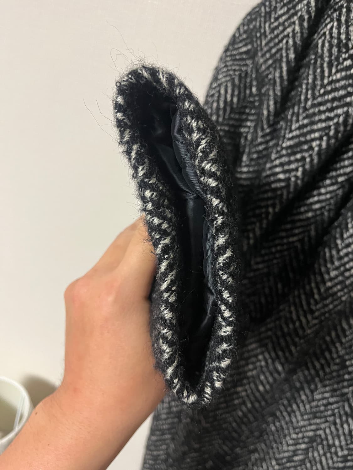 우영미 헤링본 코트 48 상품이미지3