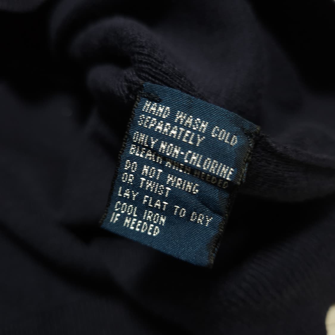 L ) 폴로 랄프로렌 피마코튼 네이비 브이넥 니트 상품이미지4