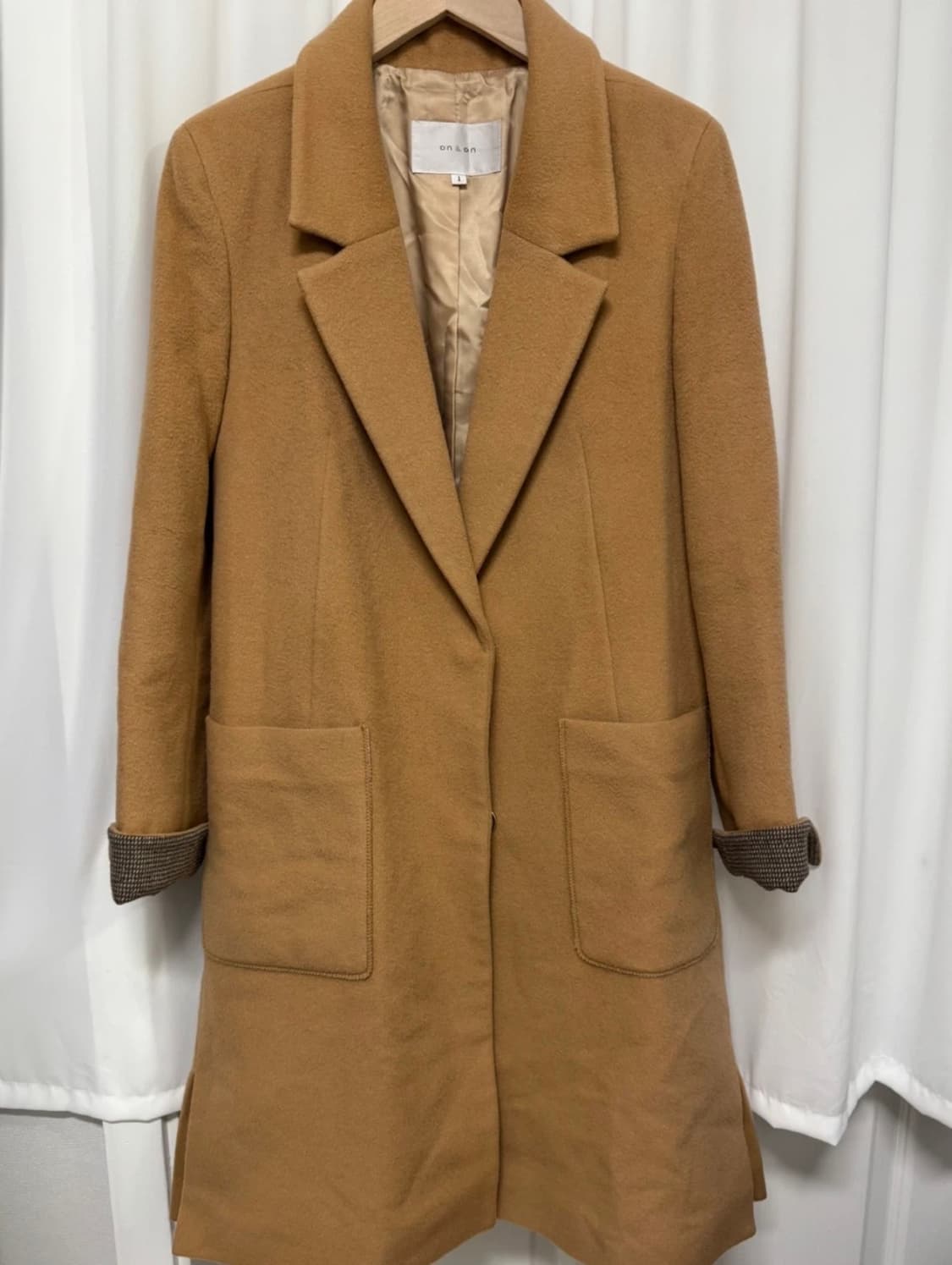 온앤온 양모 캐시미어 코트 상품이미지2