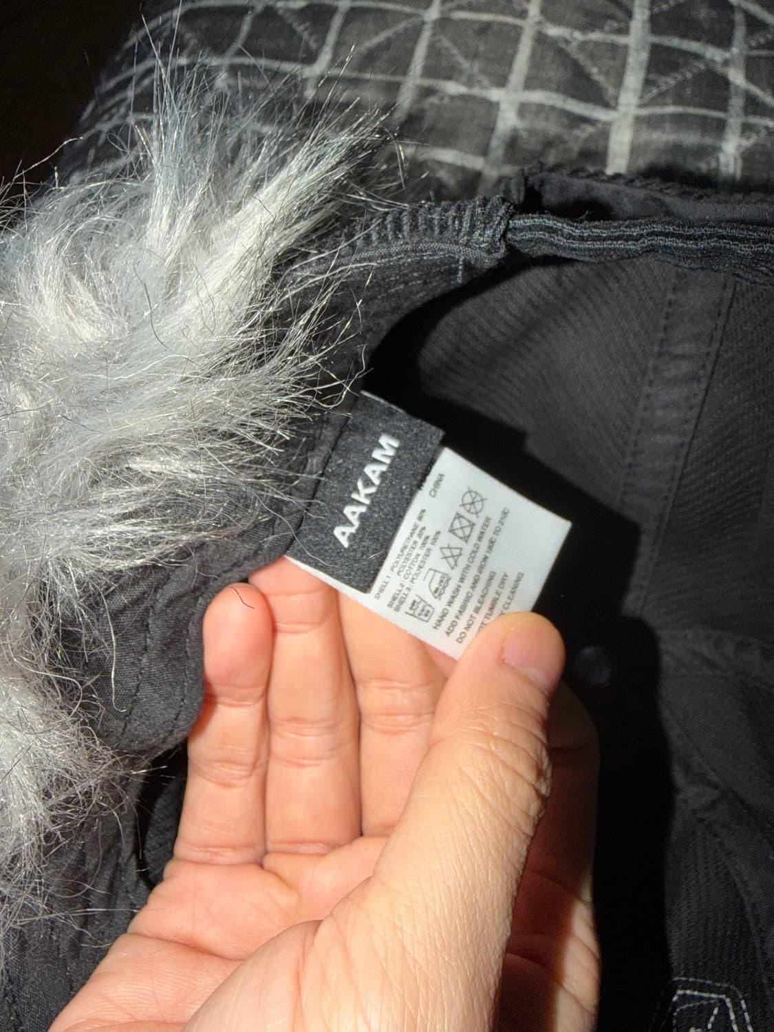 아캄 레더 믹스 트루퍼 햇 블랙 상품이미지3