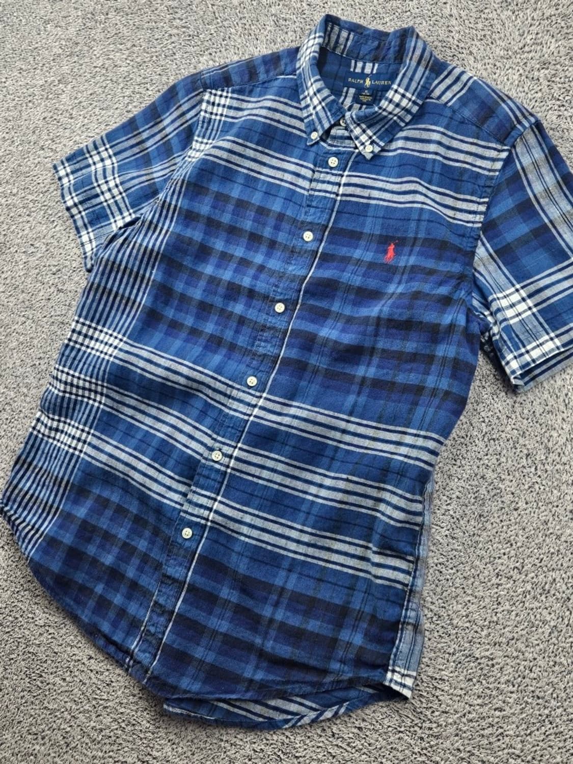 폴로랄프로렌 체크 하프 반팔 셔츠 ( XL ) / 11919 상품이미지4