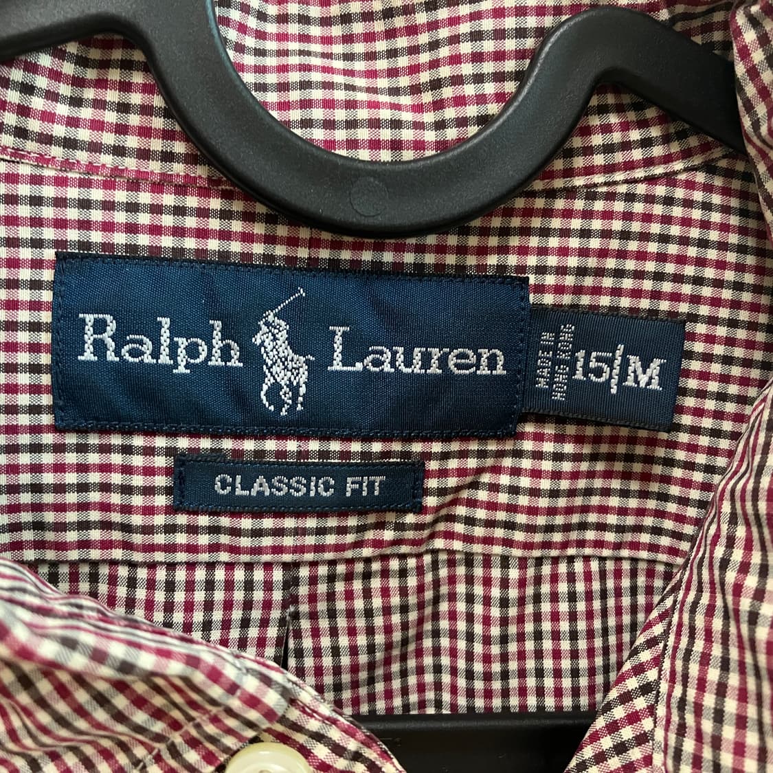 [Polo] 폴로 랄프로렌 클래식핏 깅엄 체크 셔츠 (15/M) 상품이미지3