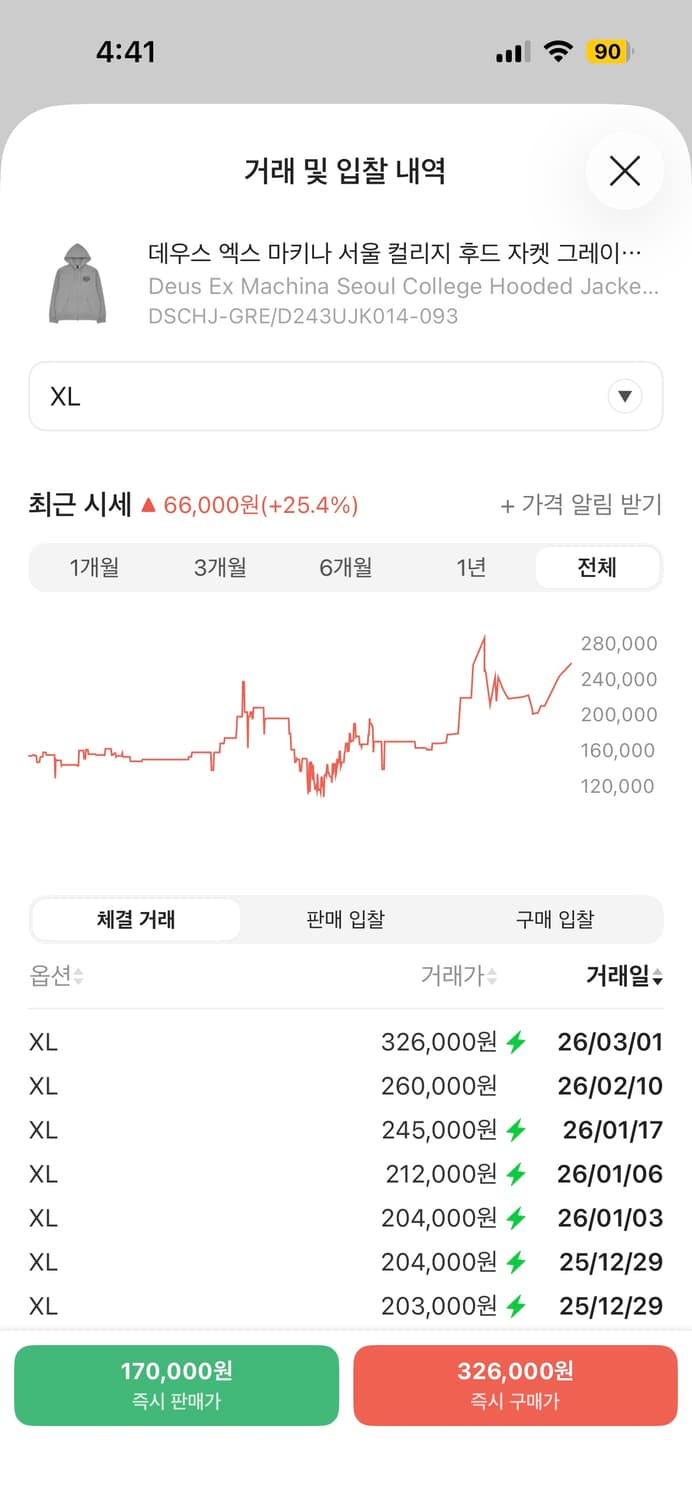 데우스 서울 후드집업 XL 그레이 상품이미지2