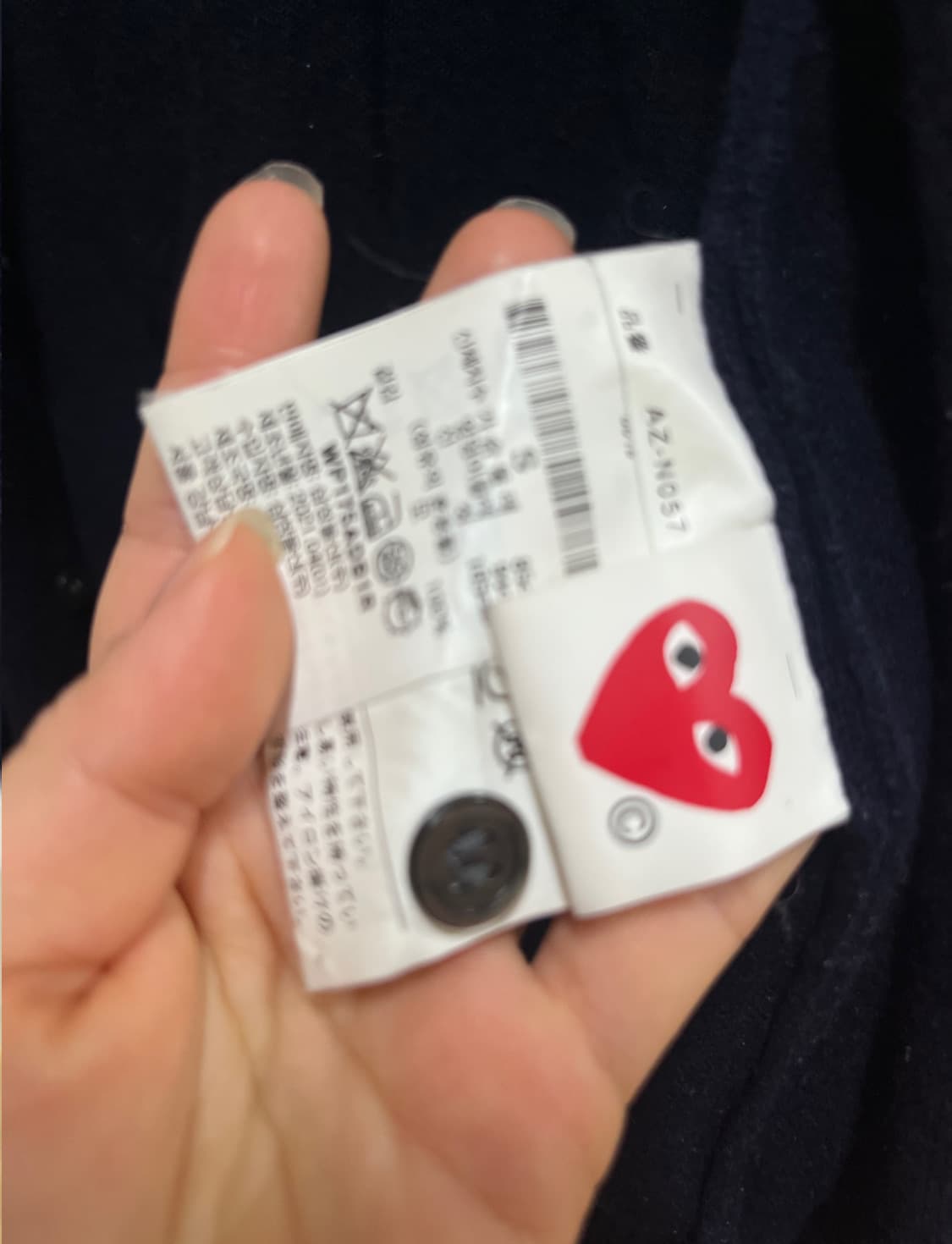 꼼데가르송 더블와펜 여성용 가디건 s 상품이미지4