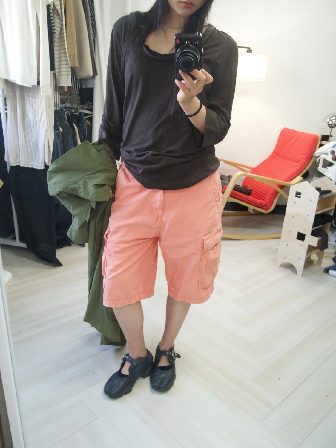 [HCO 1922] orange cargo short 상품이미지1