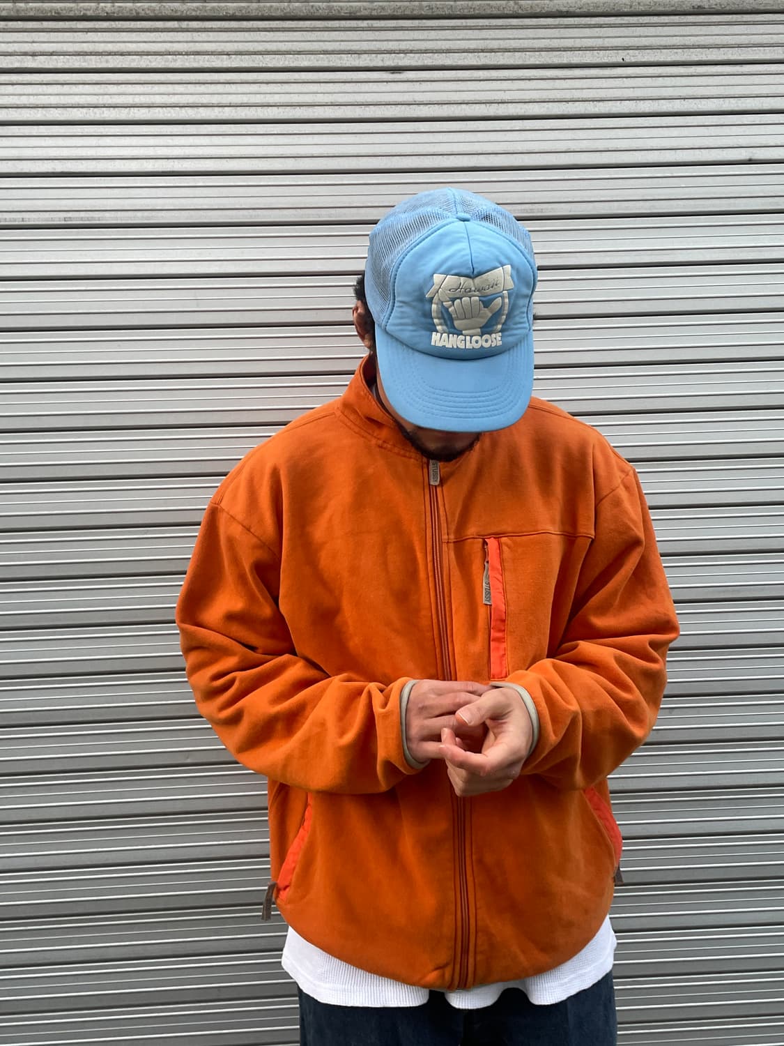 00s Stussy Orange Zip-up 상품이미지1