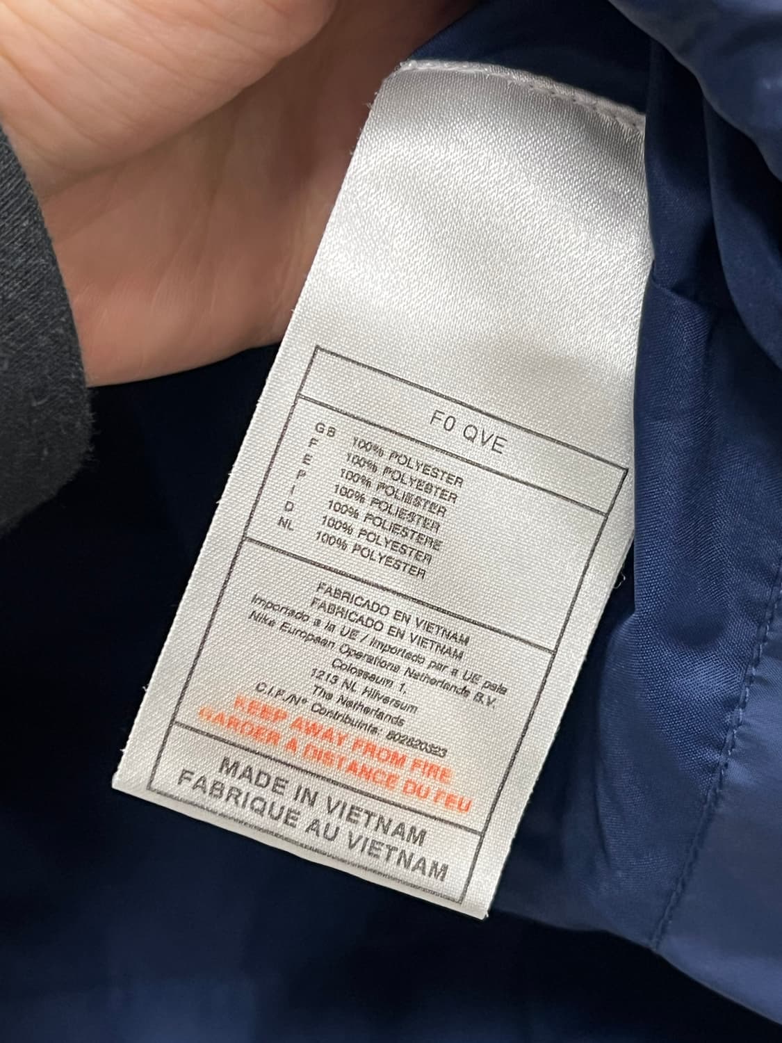 나이키 올드스쿨 솜 패딩 자켓 네이비 상품이미지4