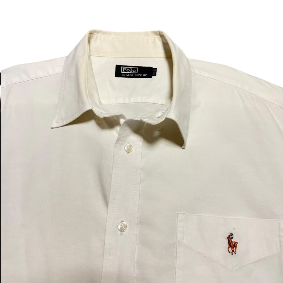 폴로 랄프로렌 화이트 옥스포드 셔츠 상품이미지2