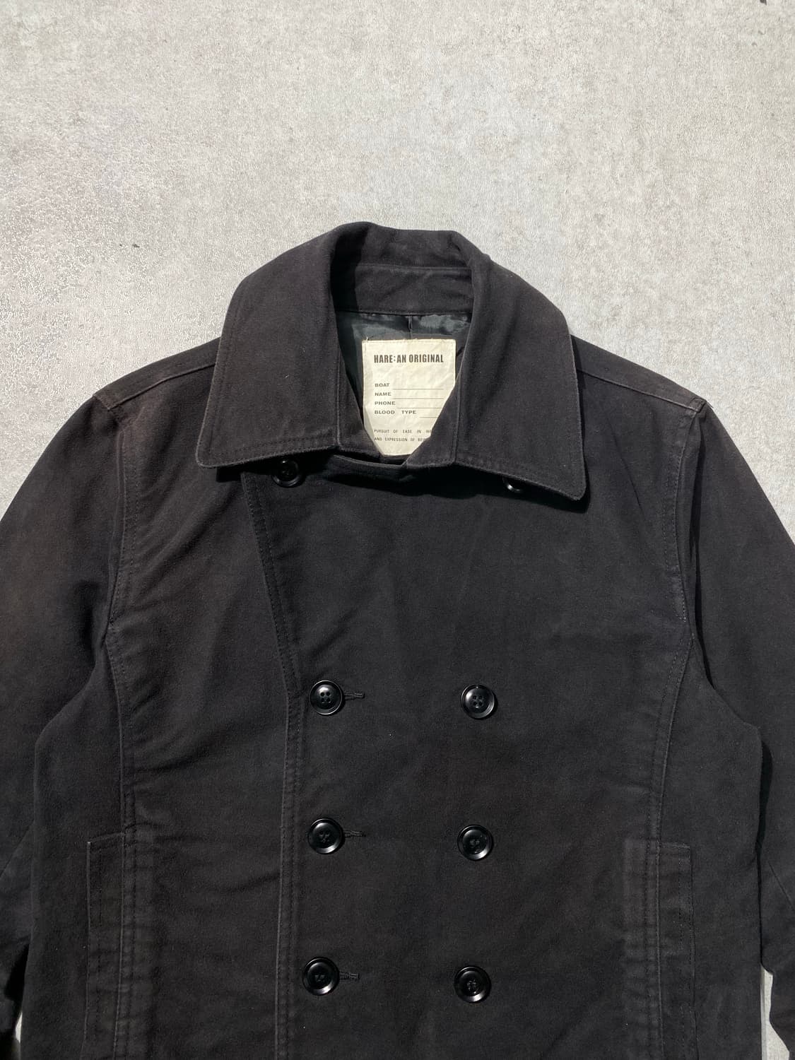 [L] Hare 하레 재팬 메이드 몰스킨 더블 자켓 상품이미지3