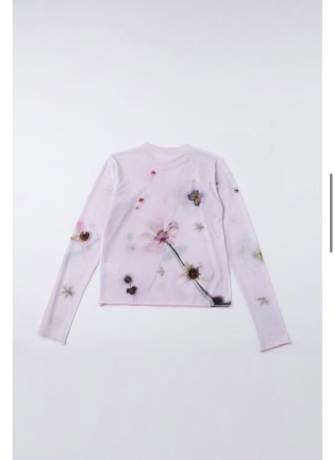 bocbok pressed flower jersey top (pink) 상품이미지2