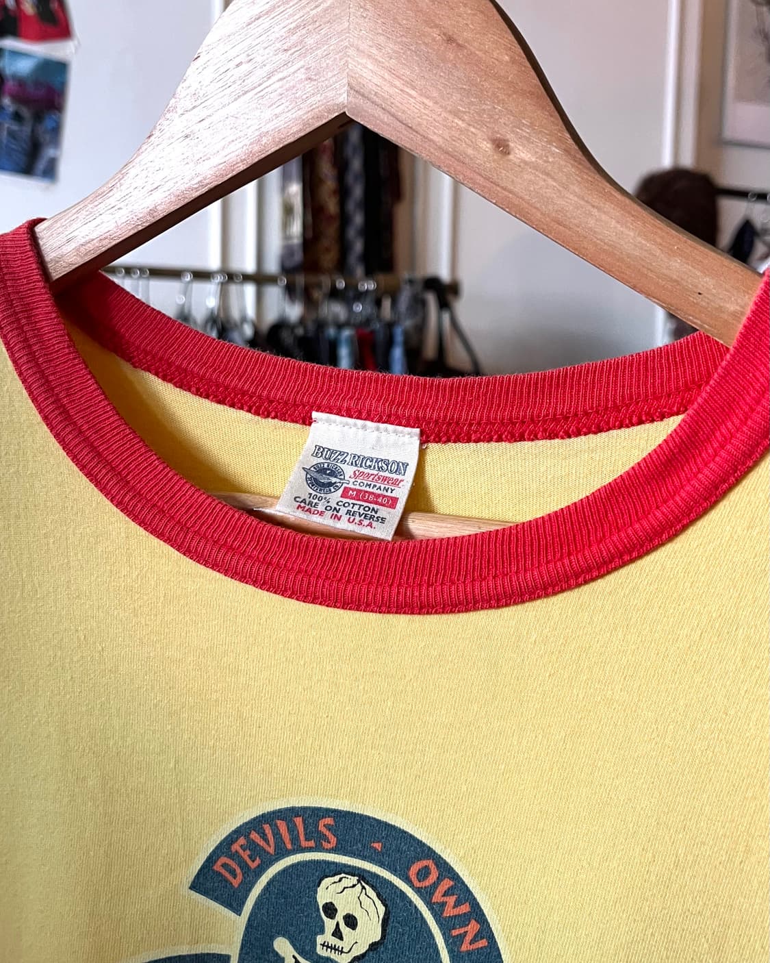 Early 2000s Buzz Ricksons Ringer T-Shirt 상품이미지6