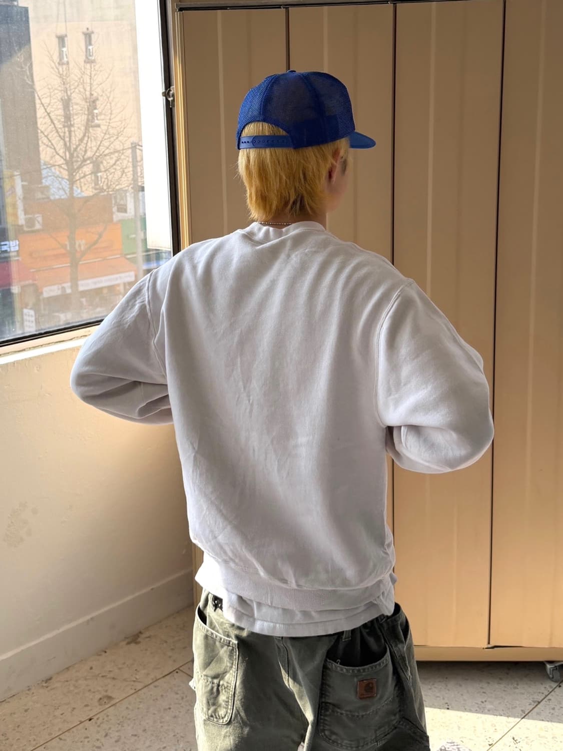 MADE IN USA 🇺🇸 90‘s 러셀 맨투맨 화이트 블랭크 상품이미지3