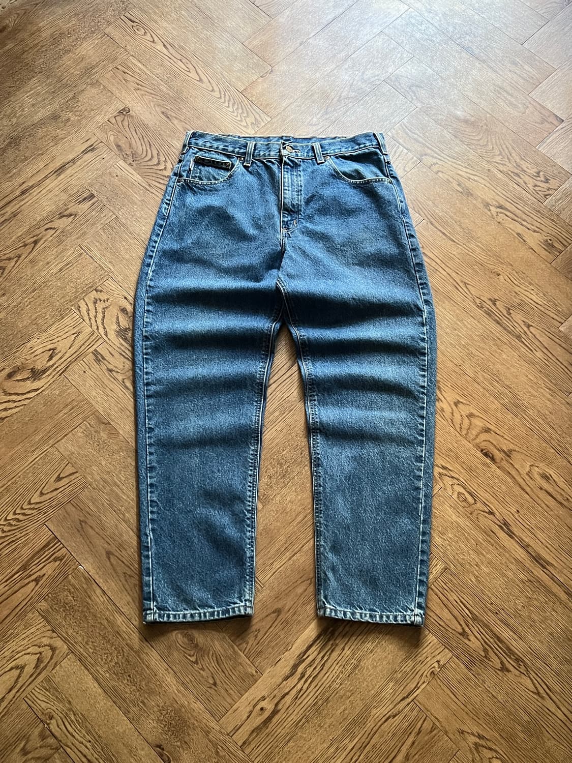 [36]칼하트 USA 미디엄블루 워크 데님 팬츠 상품이미지2