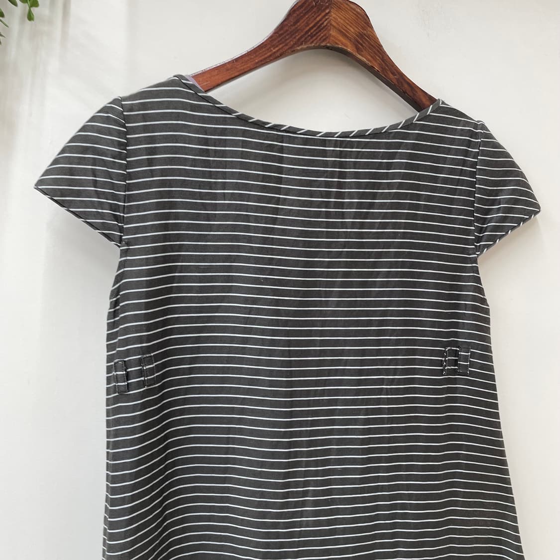 모리 교과서 스트라이프 반팔 롱 원피스 막스마라 상품이미지3