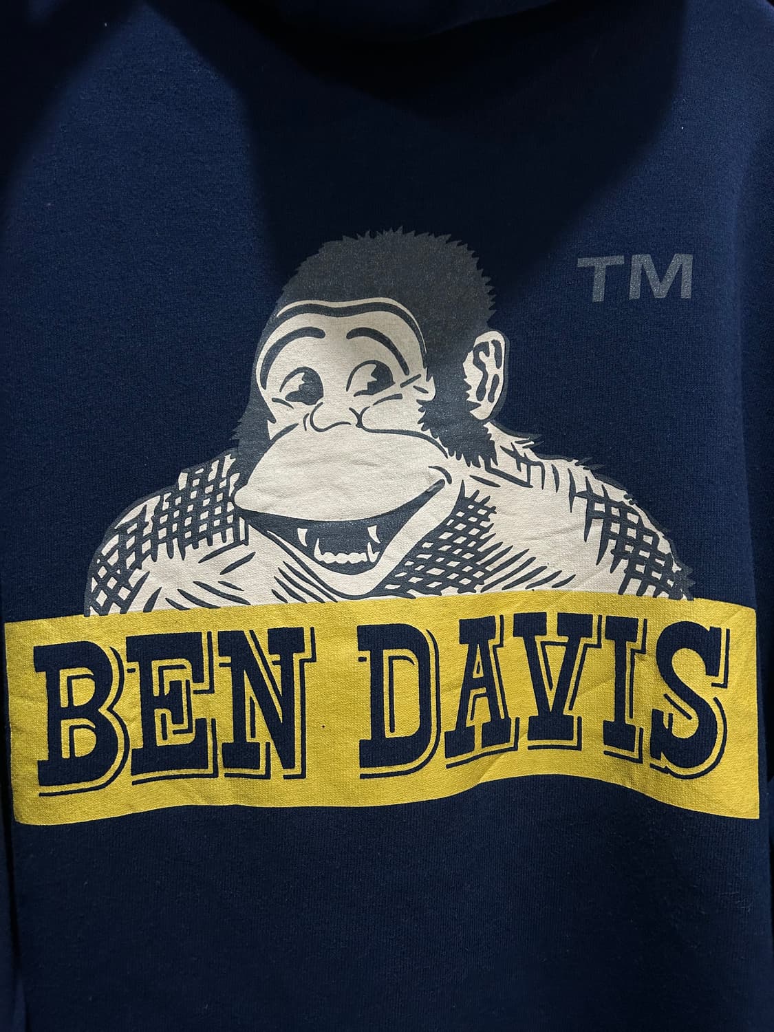 vintage BEN DAVIS navy hoodie 상품이미지5