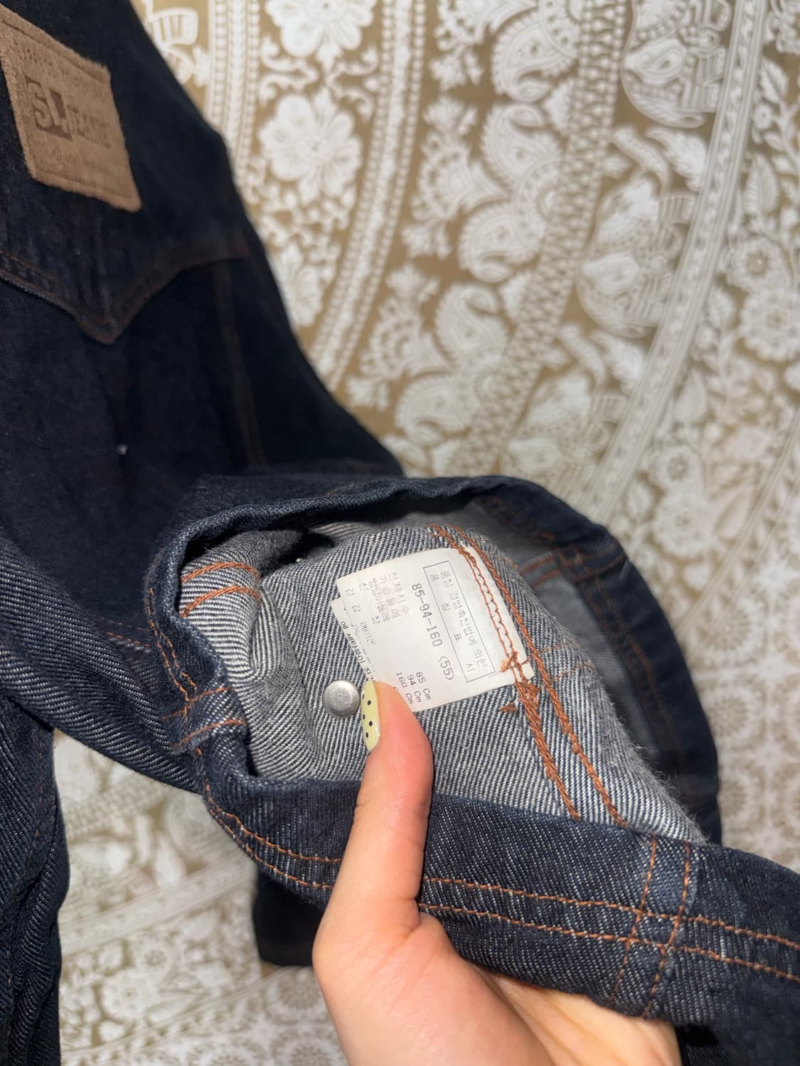 빈티지 여성 진청 데님 트러커  상품이미지7