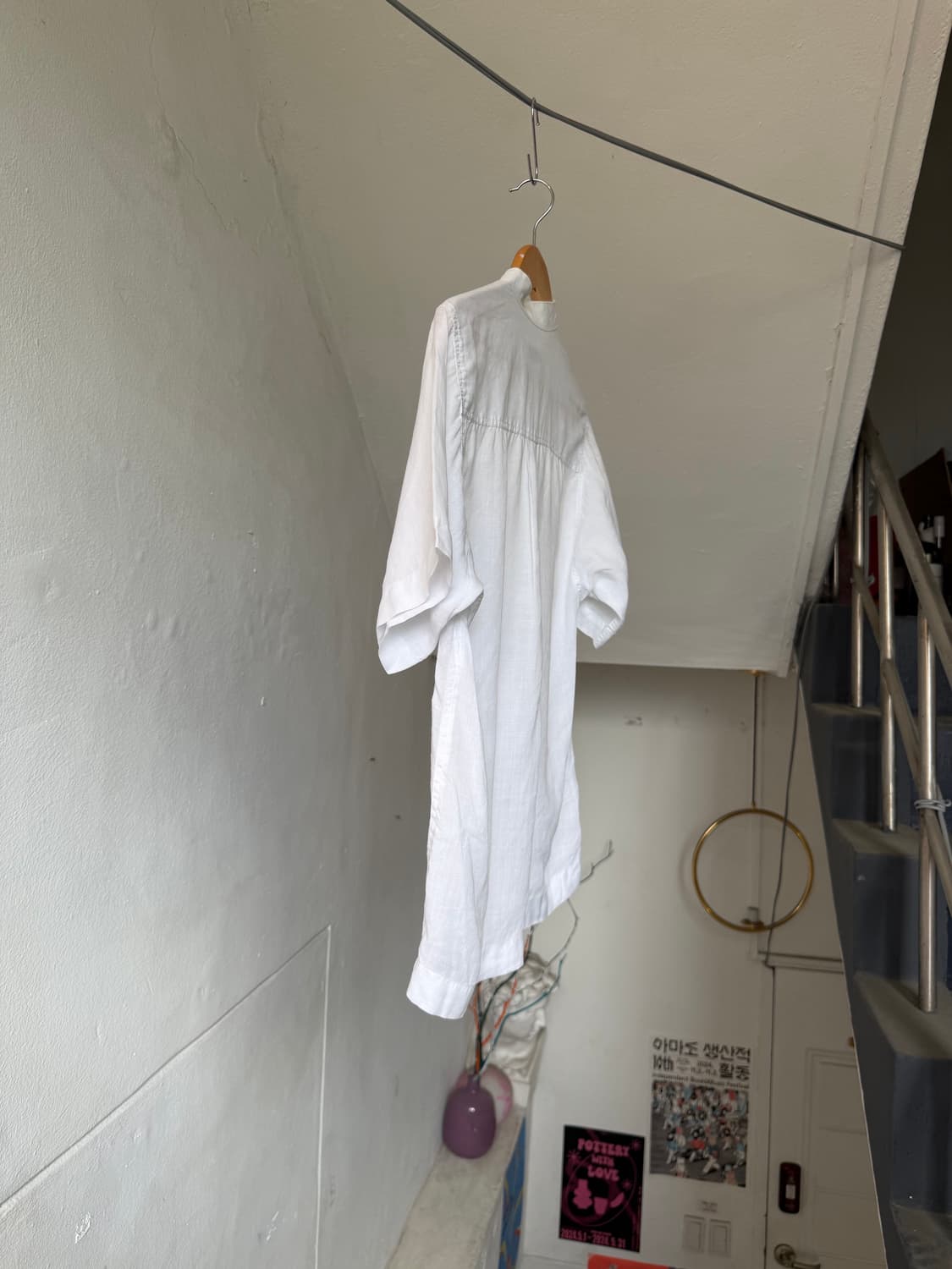 미쏘니 MISSONI 리넨 차이나카라 셔츠 상품이미지7