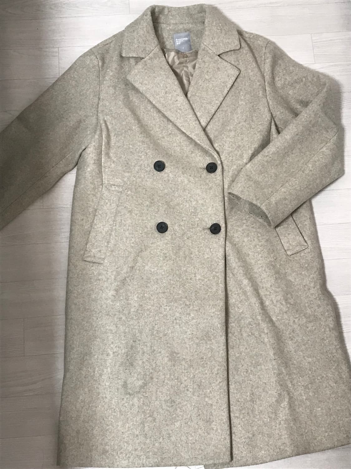 에잇세컨즈 오트밀 롱코트 상품이미지1