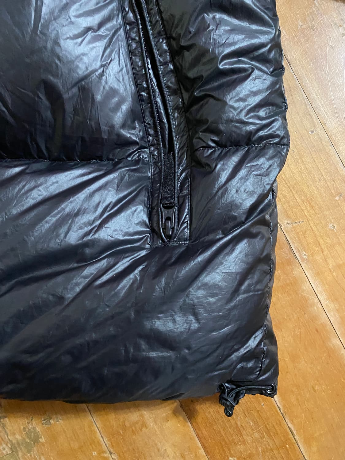 유광 탑텐  블랙 다운패딩  100사이즈 상품이미지8