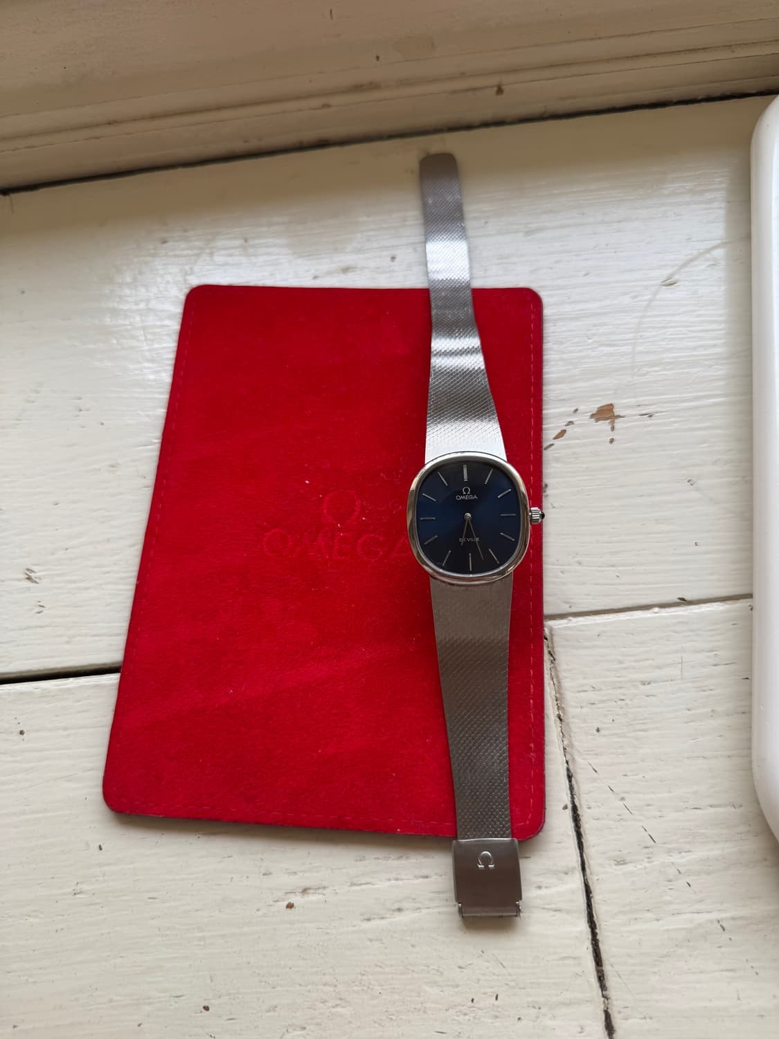 정품 빈티지 오메가 드빌 엘립스 스틸 시계 상품이미지5