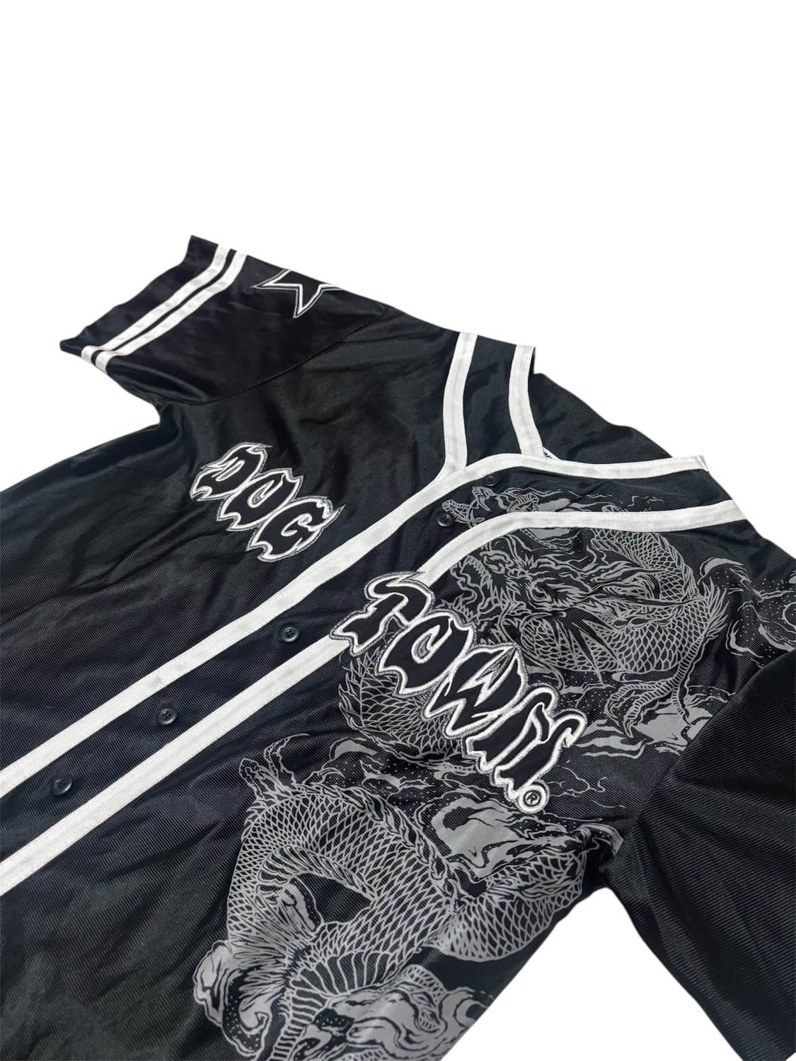 도그타운 Dogtown 드래곤 프린팅 디테일 반팔 베이스볼 셔츠 상품이미지3