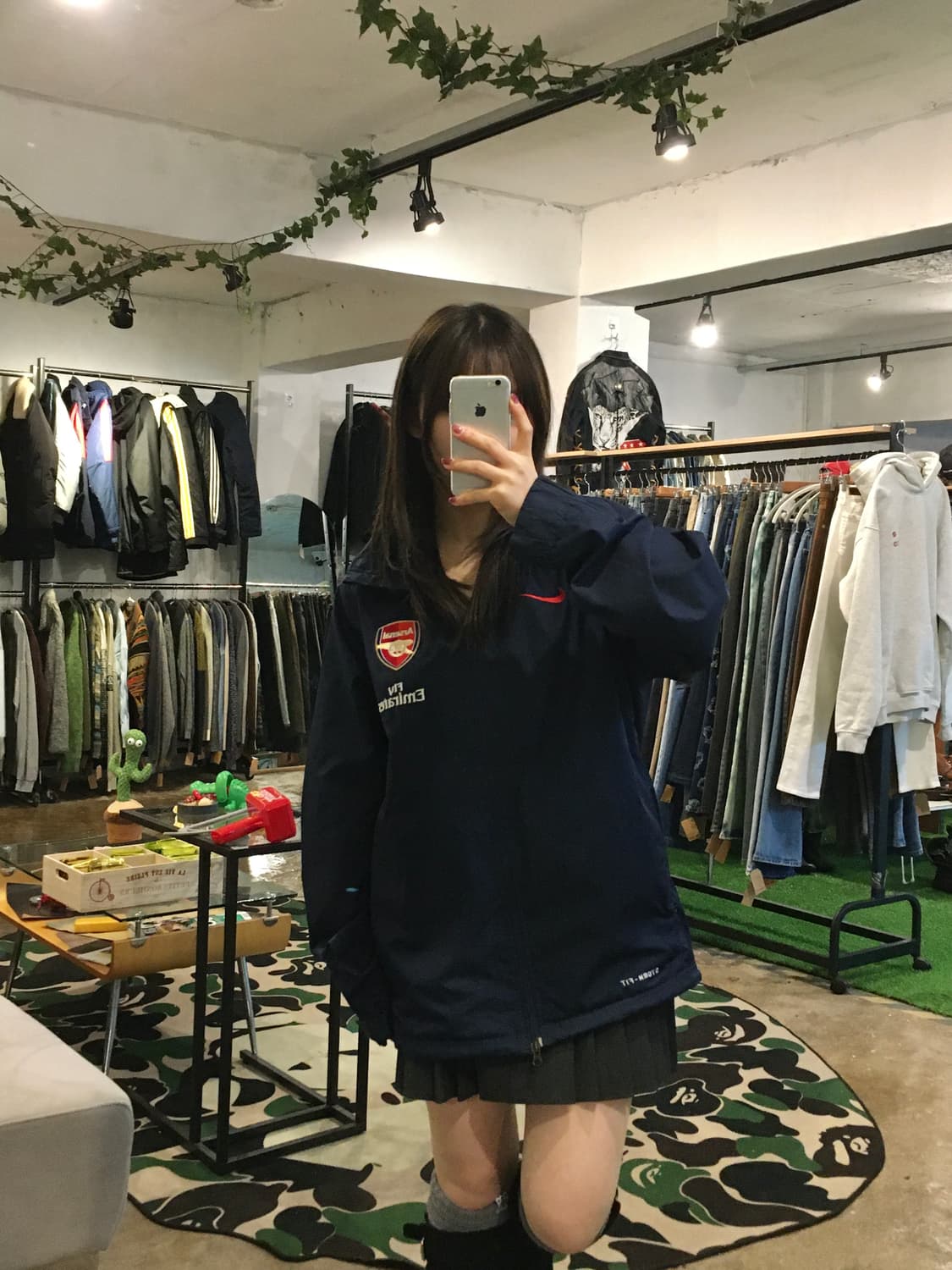 나이키 아스날 바람막이 네이비 상품이미지3