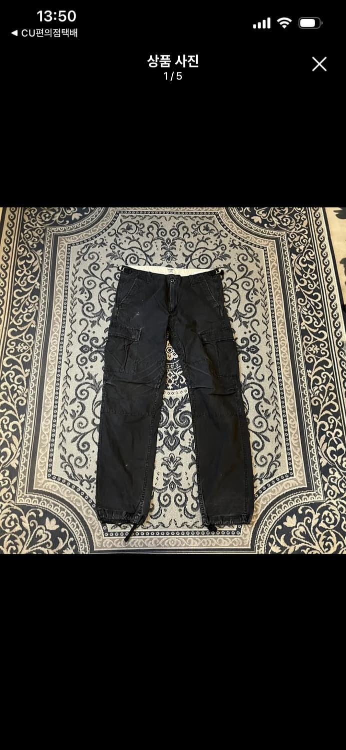 칼하트 에비에이션 팬츠 블랙 32 32 상품이미지1