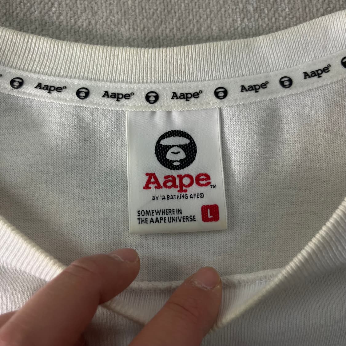 100 Aape 베이프 사이드라인 롱슬리브 티셔츠 상품이미지4