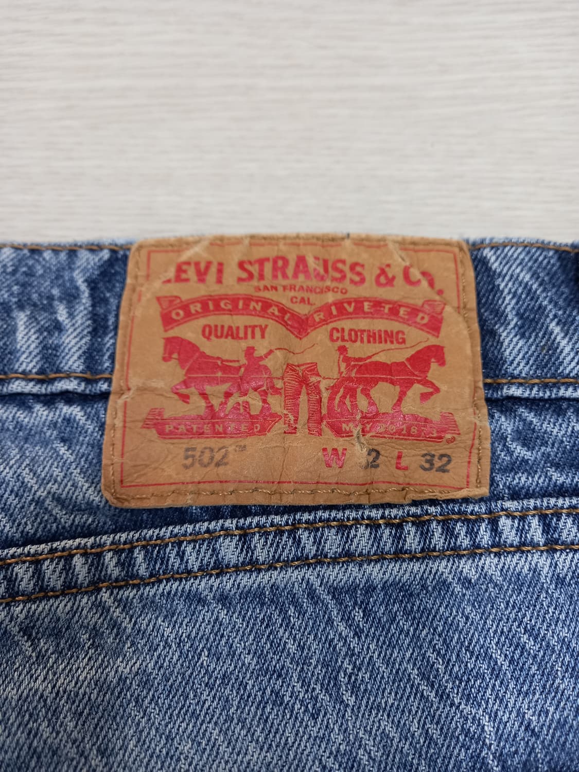 32 리바이스502 리오셀24% 워싱 스판 슬림일자진 32-343 상품이미지5