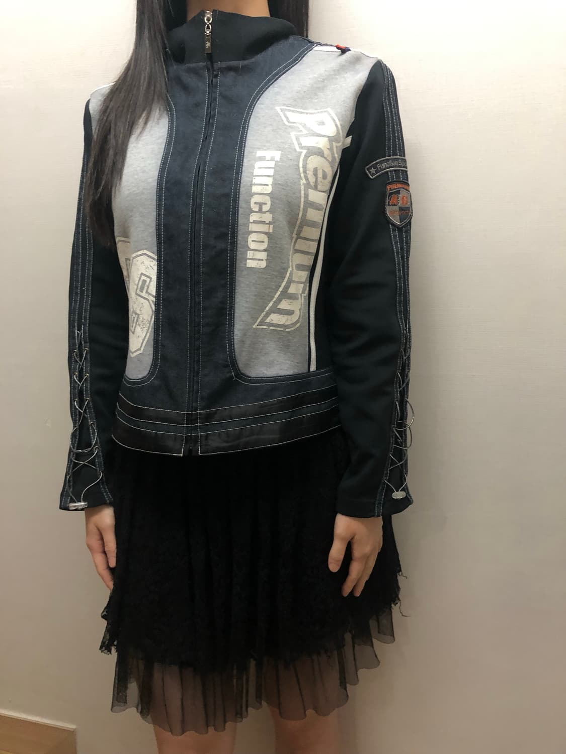 빈티지 블랙 아일렛 져지 상품이미지9