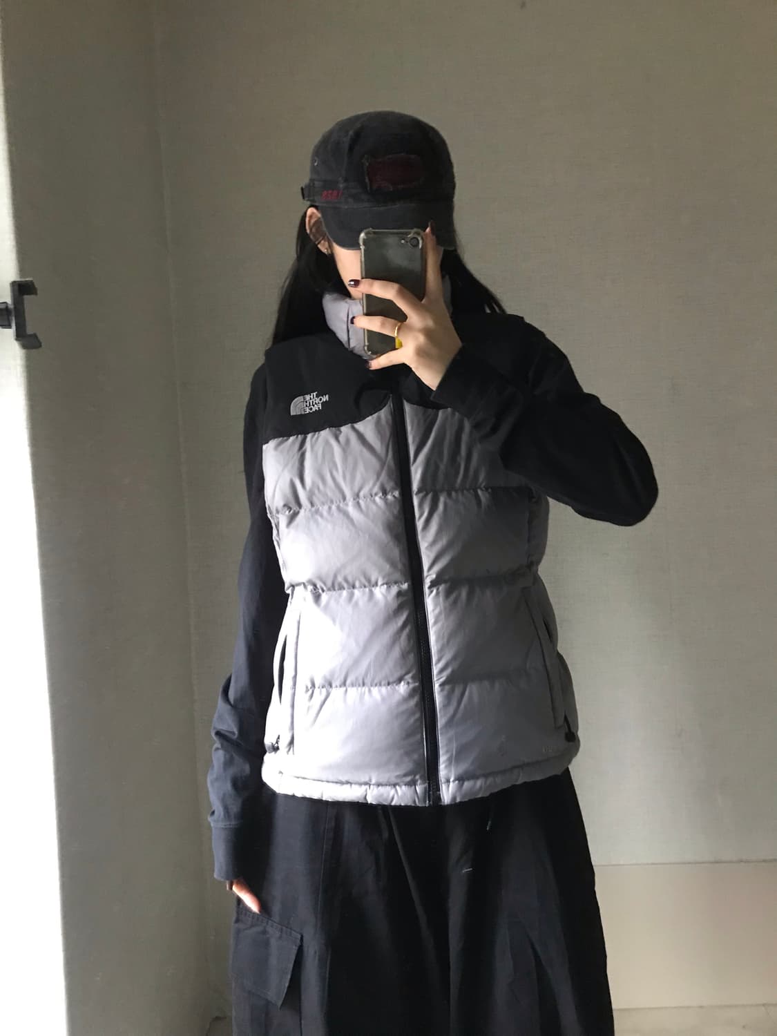 노페 눕시 그레이 패딩조끼 상품이미지5