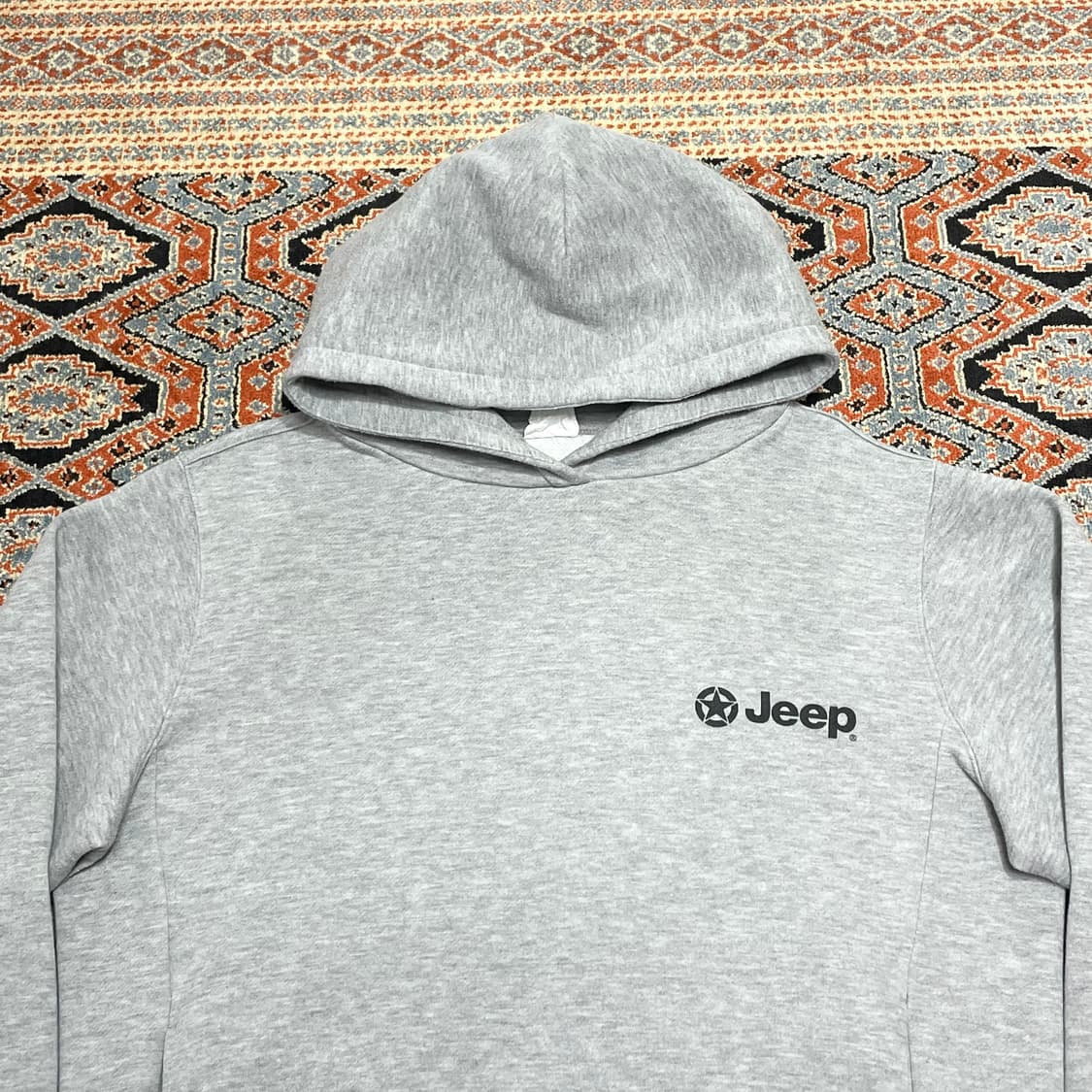 지프 그레이 기모 후드티셔츠 남성XL 상품이미지2