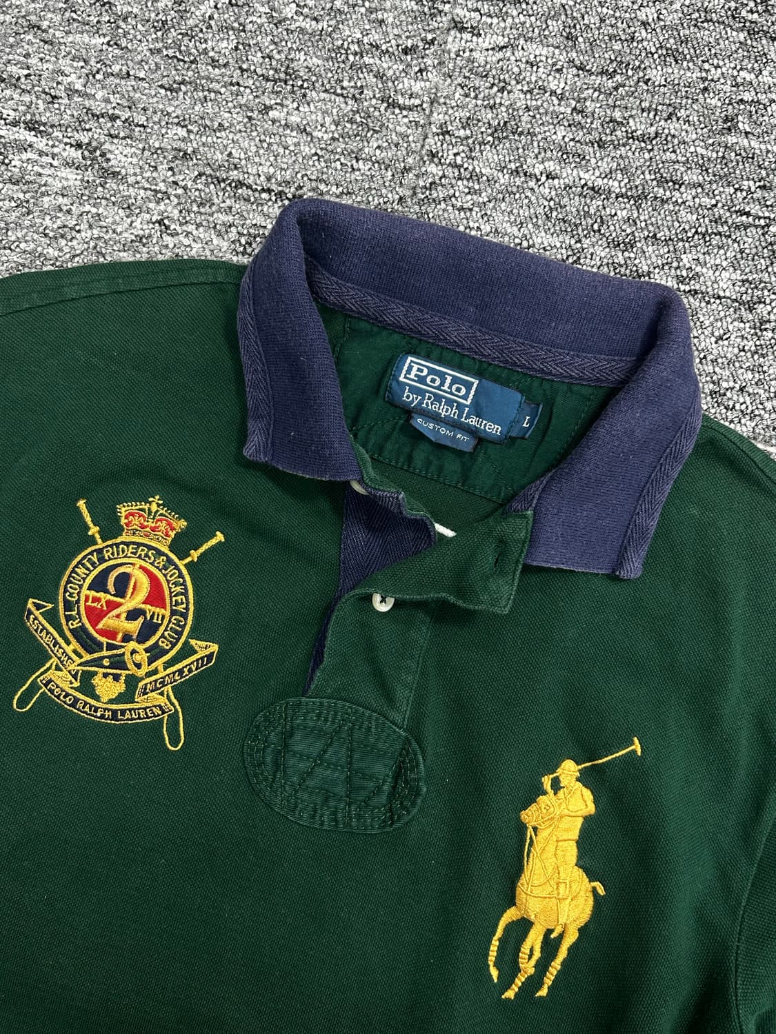 폴로 랄프로렌 그린 빅포니 럭비 pk L 상품이미지5