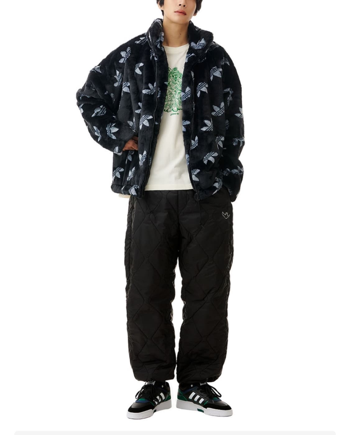 아디다스 모노그램 퍼자켓 상품이미지3