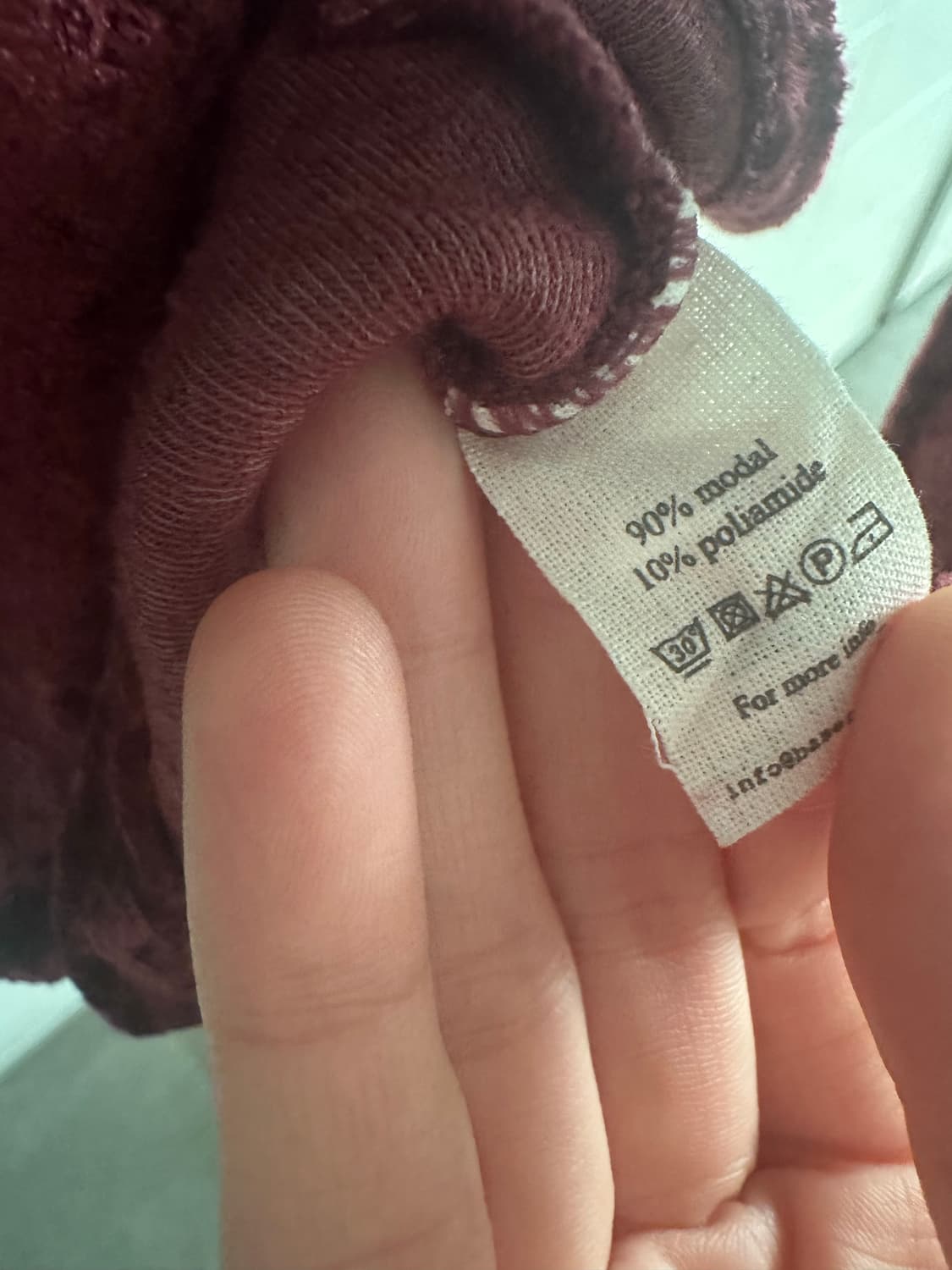 베이스레인지 벨벳 모달 티셔츠  상품이미지8