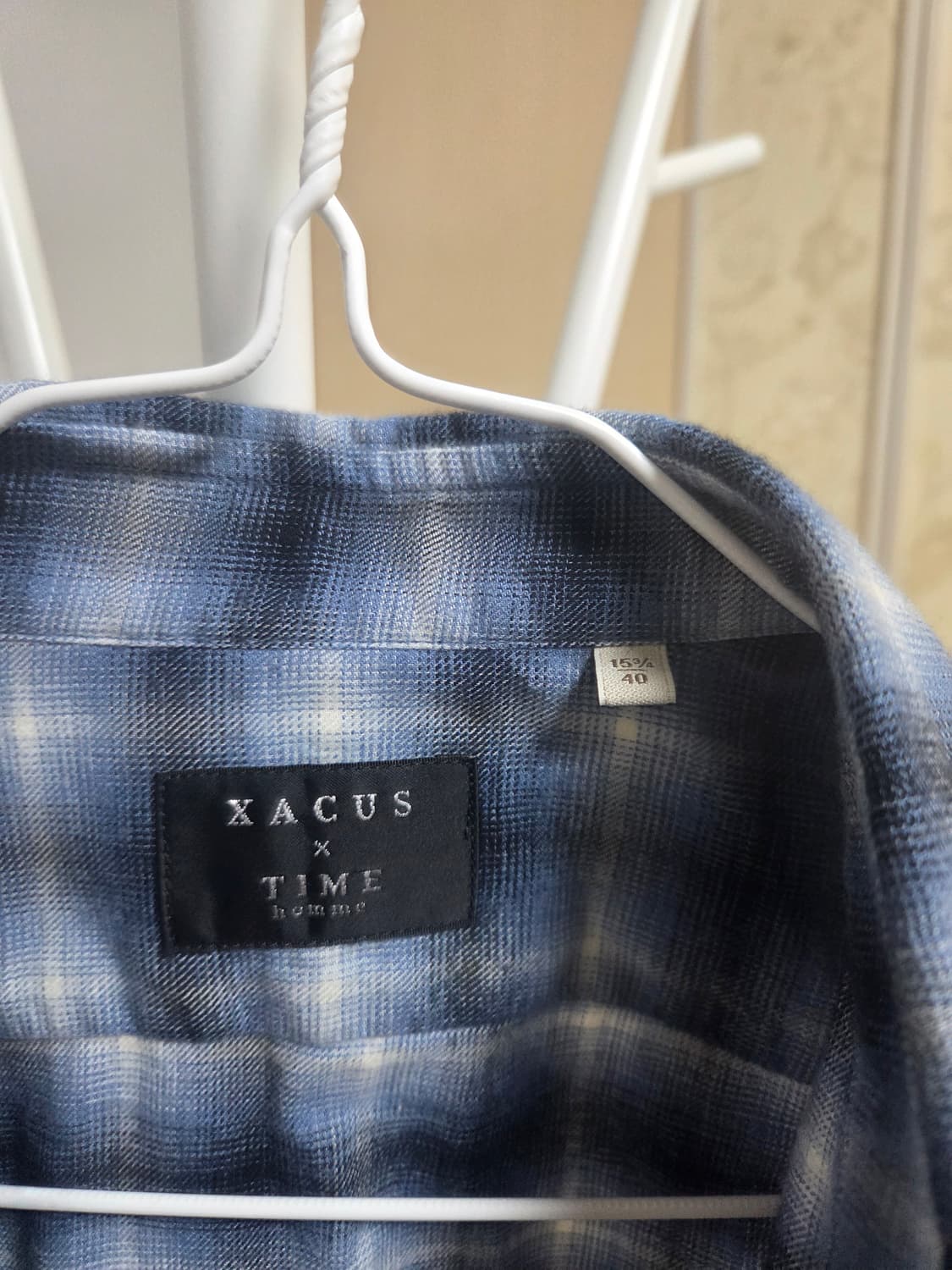 XACUS x 타임 옴므 옴브레 체크셔츠 105 상품이미지4