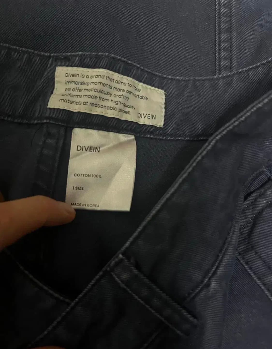 Divein vern 베른 팬츠 네이비 상품이미지2