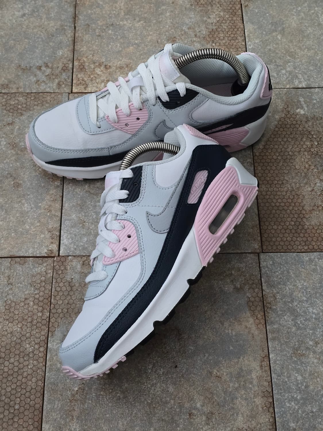 (230)나이키 에어맥스 90 화이트 핑크 폼  상품이미지3