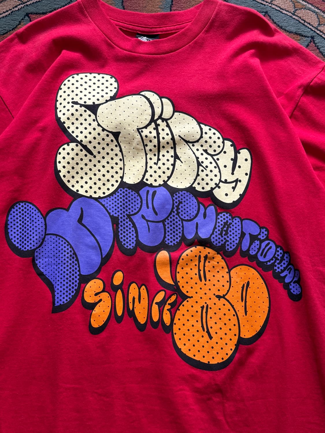 Stussy 스투시 80 그래픽 디자인 숏슬리브 티셔츠 상품이미지4