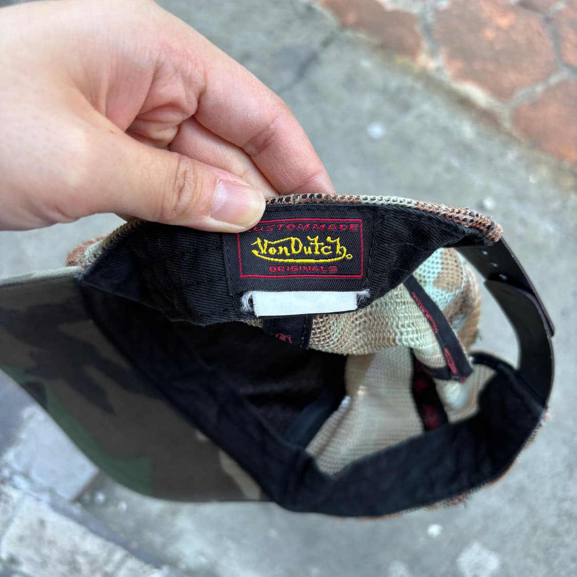 Von Dutch 본더치 카모 메쉬 볼캡 모자 상품이미지7
