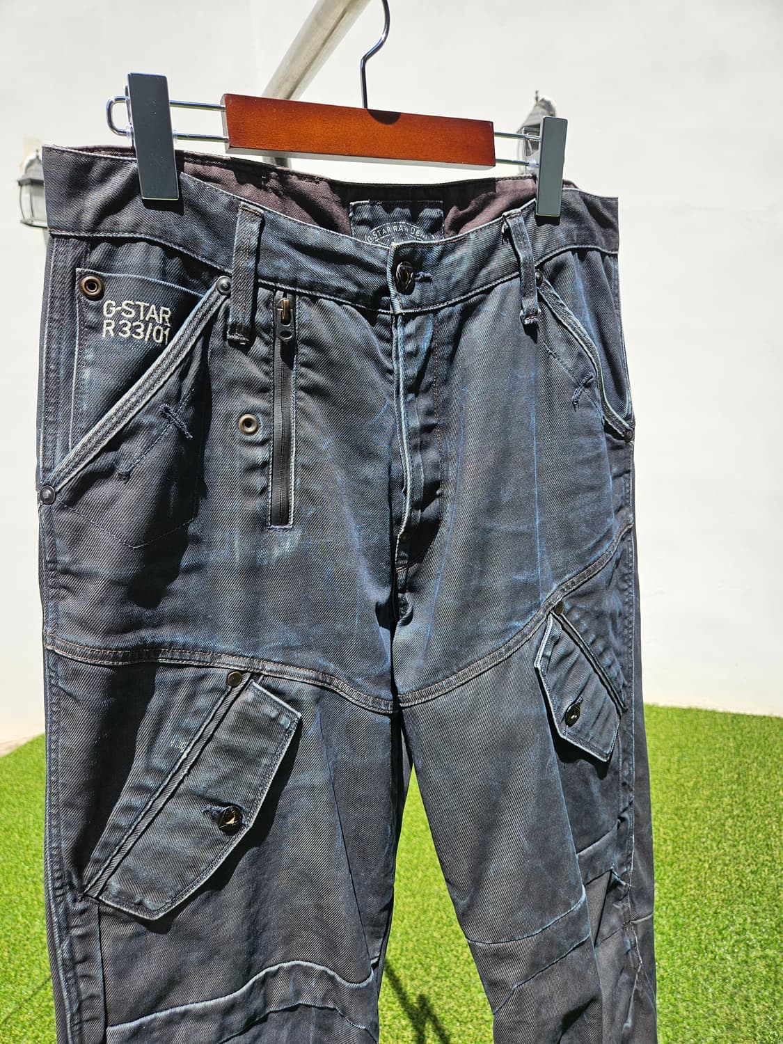 지스타 로우 코티드 바이커 데님 팬츠 상품이미지3