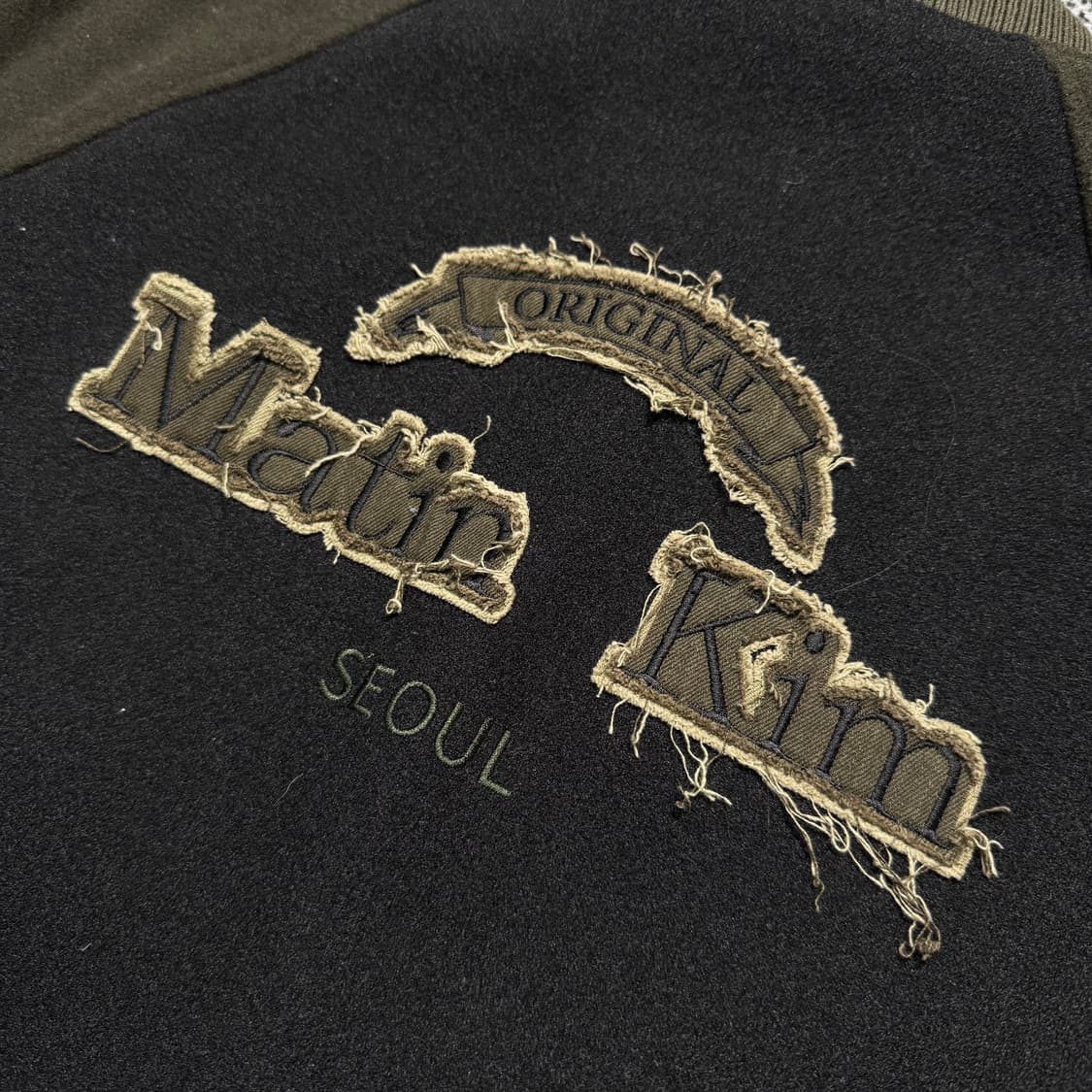 Name : 마뗑킴 후면 스펠아웃 스타디움 바시티자켓 :)  상품이미지3